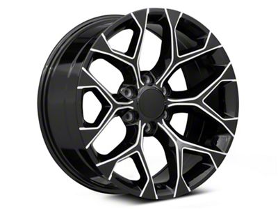 PR176 Gloss Black Milled 6-Lug Wheel; 20x9; 24mm Offset (07-14 Yukon)