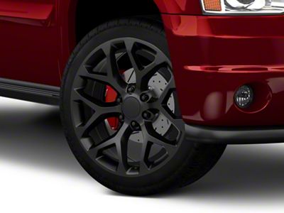PR176 Matte Black 6-Lug Wheel; 26x10; 24mm Offset (07-14 Yukon)