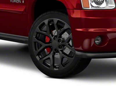 PR177 Gloss Black 6-Lug Wheel; 24x10; 24mm Offset (07-14 Yukon)