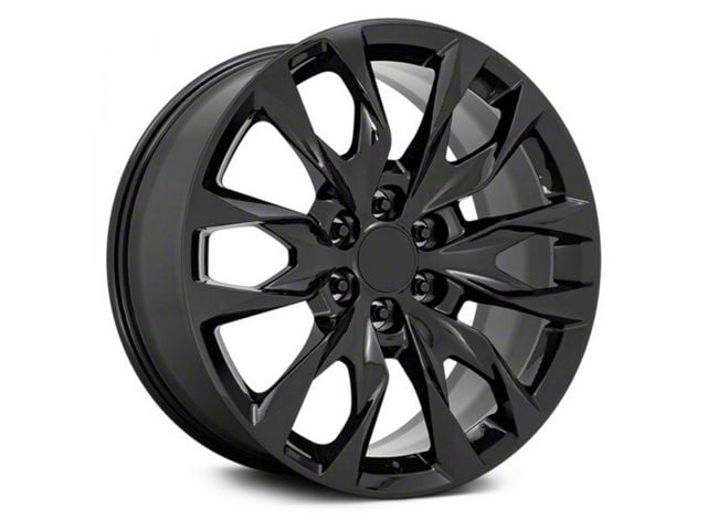 Performance Replicas PR210 Gloss Black 6-Lug Wheel; 22x9; 28mm Offset (07-14 Yukon)