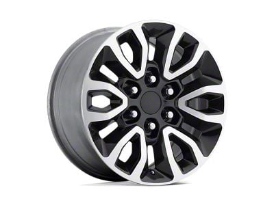 PR151 Gloss Black Machined 6-Lug Wheel; 17x8.5; 34mm Offset (09-14 F-150)