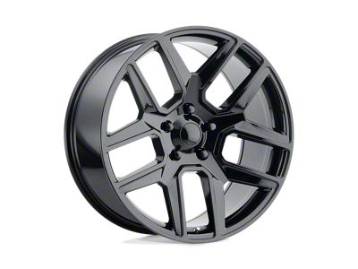 PR192 Gloss Black 5-Lug Wheel; 22x10; 25mm Offset (09-18 RAM 1500)