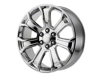 PR166 Chrome 6-Lug Wheel; 22x9; 24mm Offset (14-18 Sierra 1500)