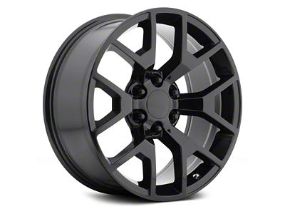 Performance Replicas PR169 Gloss Black 6-Lug Wheel; 20x9; 27mm Offset (14-18 Sierra 1500)