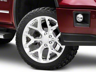 PR176 Chrome 6-Lug Wheel; 24x10; 24mm Offset (14-18 Sierra 1500)