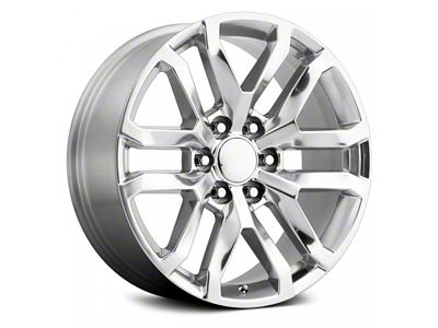 Performance Replicas PR196 Polished 6-Lug Wheel; 22x9; 24mm Offset (14-18 Sierra 1500)