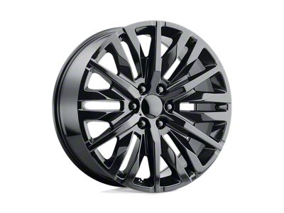 Performance Replicas PR198 Gloss Black 6-Lug Wheel; 26x10; 31mm Offset (14-18 Sierra 1500)