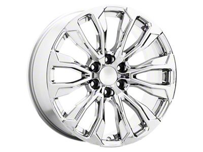 Performance Replicas PR211 Chrome 6-Lug Wheel; 22x9; 28mm Offset (14-18 Sierra 1500)