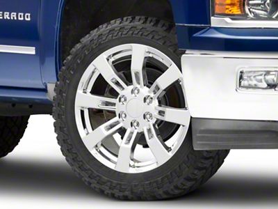 PR144 Chrome 6-Lug Wheel; 24x10; 31mm Offset (14-18 Silverado 1500)