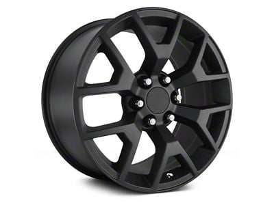 Performance Replicas PR169 Matte Black 6-Lug Wheel; 20x9; 27mm Offset (14-18 Silverado 1500)