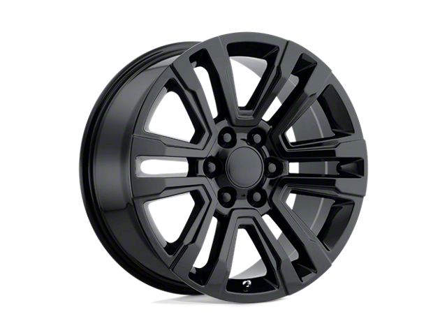 Performance Replicas PR182 Gloss Black 6-Lug Wheel; 20x9; 24mm Offset (14-18 Silverado 1500)