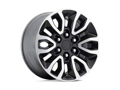 PR151 Gloss Black Machined 6-Lug Wheel; 17x8.5; 34mm Offset (15-20 F-150)