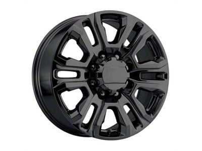 Performance Replicas PR207 Gloss Black 8-Lug Wheel; 20x8.5; 47mm Offset (15-19 Sierra 2500 HD)