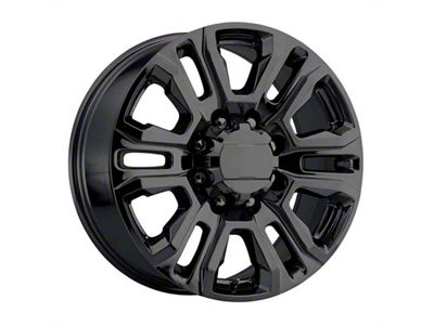 Performance Replicas PR207 Gloss Black 8-Lug Wheel; 20x8.5; 47mm Offset (15-19 Sierra 3500 HD SRW)