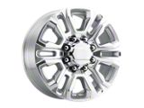 PR207 Polished 8-Lug Wheel; 20x8.5; 47mm Offset (15-19 Sierra 3500 HD SRW)