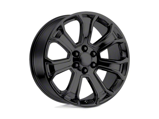 Performance Replicas PR166 Gloss Black 6-Lug Wheel; 20x9; 24mm Offset (15-20 Tahoe)