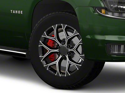 PR176 Gloss Black Milled 6-Lug Wheel; 20x9; 24mm Offset (15-20 Tahoe)