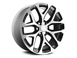PR177 Gloss Black Machined 6-Lug Wheel; 20x9; 24mm Offset (15-20 Tahoe)