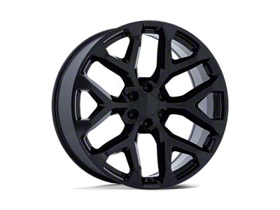 Performance Replicas PR177 Gloss Black 6-Lug Wheel; 26x10; 24mm Offset (15-20 Tahoe)