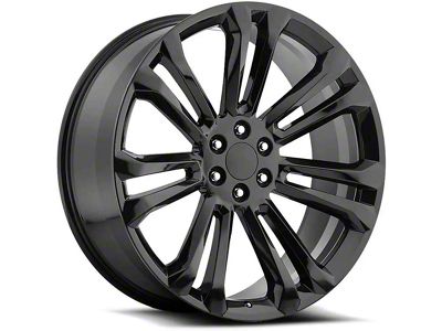 Performance Replicas PR205 Gloss Black 6-Lug Wheel; 22x9; 24mm Offset (15-20 Tahoe)