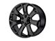 Performance Replicas PR166 Gloss Black 6-Lug Wheel; 22x9; 24mm Offset (15-20 Yukon)