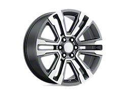 PR182 Gunmetal Machined 6-Lug Wheel; 20x9; 24mm Offset (15-20 Yukon)