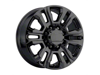 Performance Replicas PR207 Gloss Black 8-Lug Wheel; 20x8.5; 47mm Offset (20-24 Silverado 2500 HD)