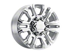 PR207 Polished 8-Lug Wheel; 20x8.5; 47mm Offset (20-26 Silverado 2500 HD)
