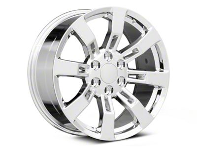 PR144 Chrome 6-Lug Wheel; 22x9; 31mm Offset (99-06 Sierra 1500)