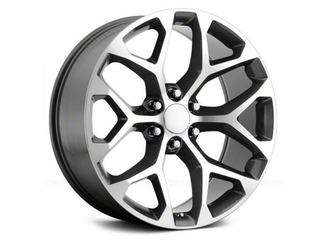 Performance Replicas PR176 Gunmetal Machined 6-Lug Wheel; 20x9; 24mm Offset (99-06 Sierra 1500)