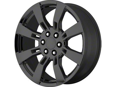 PR144 Gloss Black 6-Lug Wheel; 20x8.5; 31mm Offset (99-06 Silverado 1500)
