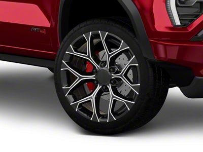 PR176 Gloss Black Milled 6-Lug Wheel; 26x10; 24mm Offset (23-25 Canyon)