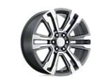 PR182 Gunmetal Machined 6-Lug Wheel; 20x9; 24mm Offset (23-26 Canyon)