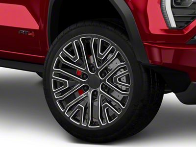 PR197 Gloss Black Milled 6-Lug Wheel; 24x10; 31mm Offset (23-25 Canyon)