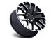 Performance Replicas PR224 Gloss Black with Machined Face 6-Lug Wheel; 22x9; 28mm Offset (23-24 Canyon)