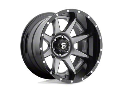 Performance Replicas PR225 Gloss Black with Chrome Accents 6-Lug Wheel; 24x10; 31mm Offset (23-24 Canyon)