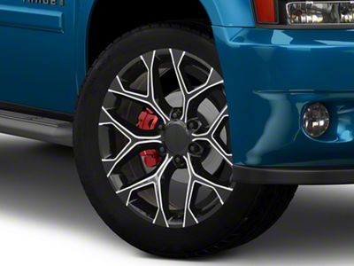 PR176 Gloss Black Milled 6-Lug Wheel; 24x10; 24mm Offset (23-25 Colorado)