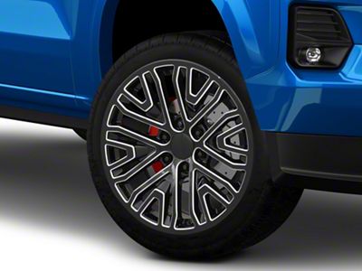 PR197 Gloss Black Milled 6-Lug Wheel; 24x10; 31mm Offset (23-25 Colorado)