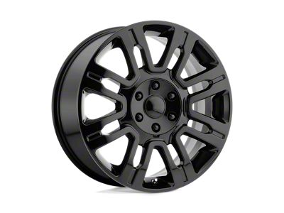 PR167 Gloss Black 6-Lug Wheel; 20x8.5; 44mm Offset (21-25 F-150)