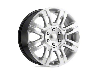 PR167 Hyper Silver 6-Lug Wheel; 20x8.5; 44mm Offset (21-25 F-150)