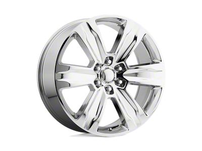 PR172 Chrome 6-Lug Wheel; 22x9; 44mm Offset (21-25 F-150)