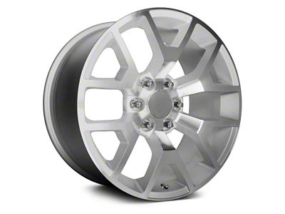 Performance Replicas PR169 Silver Machined 6-Lug Wheel; 20x9; 27mm Offset (19-24 RAM 1500)