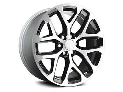 PR177 Gloss Black Machined 6-Lug Wheel; 20x9; 24mm Offset (19-25 RAM 1500)