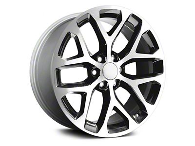 Performance Replicas PR177 Gloss Black Machined 6-Lug Wheel; 20x9; 24mm Offset (19-24 RAM 1500)