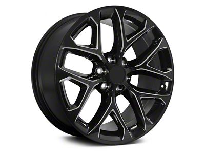 Performance Replicas PR177 Gloss Black Milled 6-Lug Wheel; 20x9; 24mm Offset (19-24 RAM 1500)