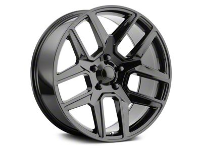 Viper Style Gloss Black 6-Lug Wheel; 22x10; 25mm Offset (19-25 RAM 1500)