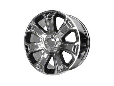 PR113 Chrome with Matte Black Accents 6-Lug Wheel; 22x9; 24mm Offset (19-25 Sierra 1500)