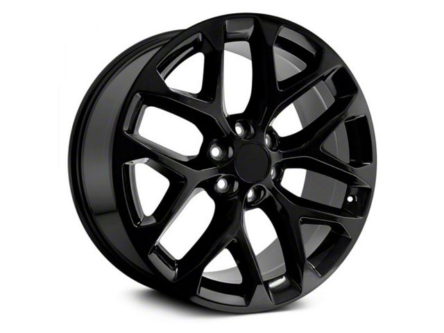Performance Replicas PR177 Gloss Black 6-Lug Wheel; 20x9; 24mm Offset (19-24 Sierra 1500)