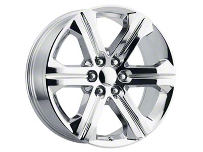 PR191 Chrome 6-Lug Wheel; 22x9; 24mm Offset (19-25 Sierra 1500)