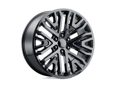PR197 Gloss Black 6-Lug Wheel; 20x9; 24mm Offset (19-25 Sierra 1500)